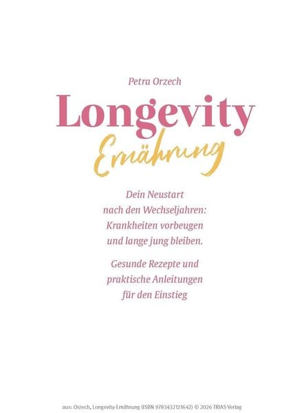 Produktbild: Longevity-Ern&auml;hrung