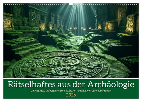 Produktbild: R&auml;tselhaftes aus der Arch&auml;ologie (Wandkalender 2026 DIN A2 quer), CALVENDO Monatskalender