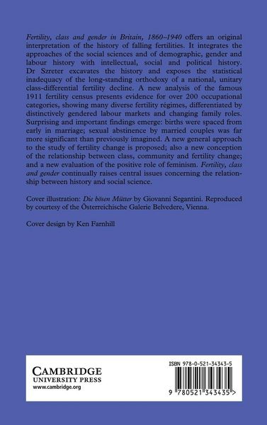 Produktbild: Fertility, Class and Gender in Britain, 1860 1940
