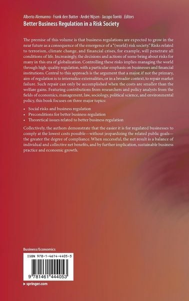 Produktbild: Better Business Regulation in a Risk Society