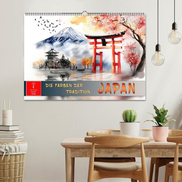 Produktbild: Japan - die Farben der Tradition (Wandkalender 2026 DIN A2 quer), CALVENDO Monatskalender