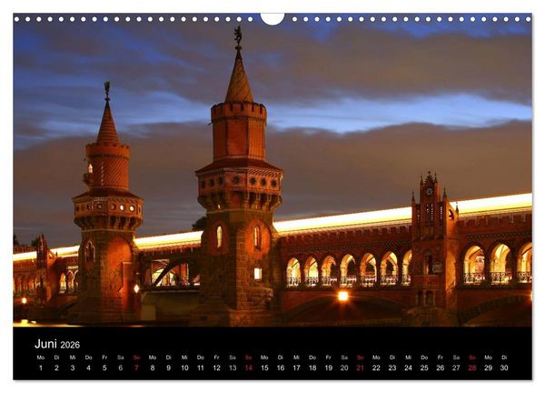 Produktbild: BERLIN ZUR BLAUEN STUNDE (Wandkalender 2026 DIN A3 quer), CALVENDO Monatskalender