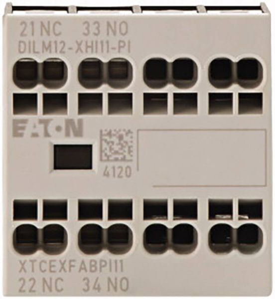 Produktbild: Eaton 199456 DILM12-XHI11-PI Hilfsschalter 240 V/AC 3.5A 1 Schlie&szlig;er, 1 &Ouml;ffner 1St.
