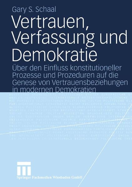 Produktbild: Vertrauen, Verfassung und Demokratie