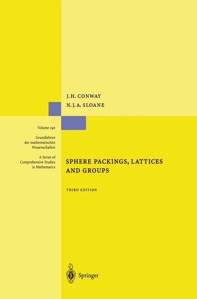 Produktbild: Sphere Packings, Lattices and Groups