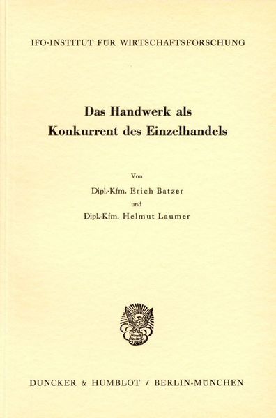Produktbild: Das Handwerk als Konkurrent des Einzelhandels.