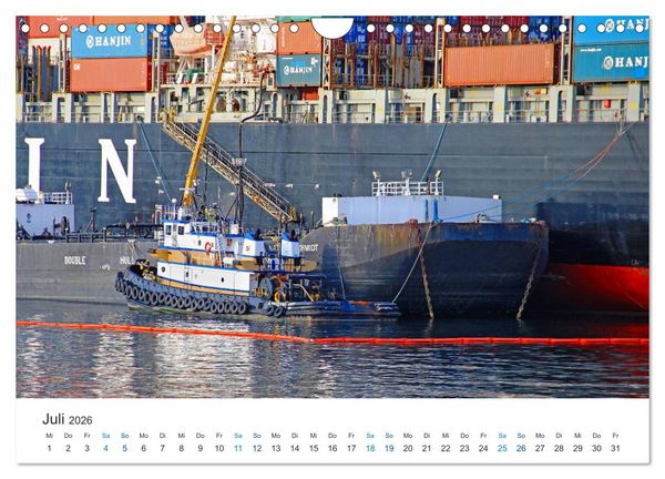 Produktbild: Gro&szlig;e und kleine Schiffe im Seehafen Seattle (Wandkalender 2026 DIN A4 quer), CALVENDO Monatskalender