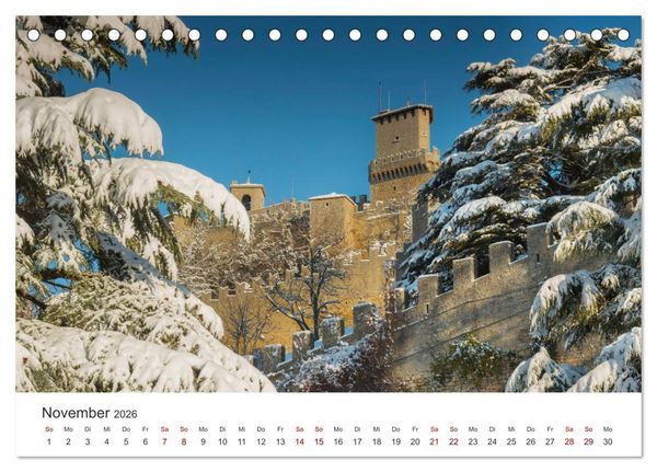 Produktbild: San Marino Die &auml;lteste Republik der Welt (Tischkalender 2026 DIN A5 quer), CALVENDO Monatskalender