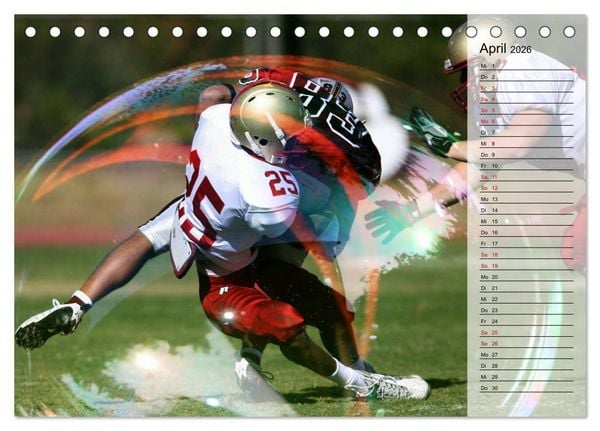 Produktbild: HEROES - American Football (Tischkalender 2026 DIN A5 quer), CALVENDO Monatskalender