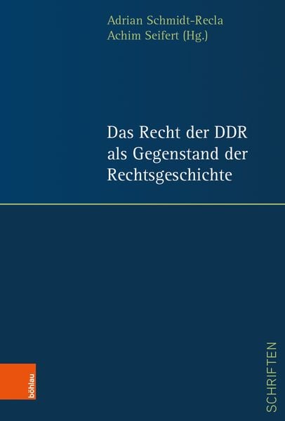 Produktbild: Das Recht der DDR als Gegenstand der Rechtsgeschichte
