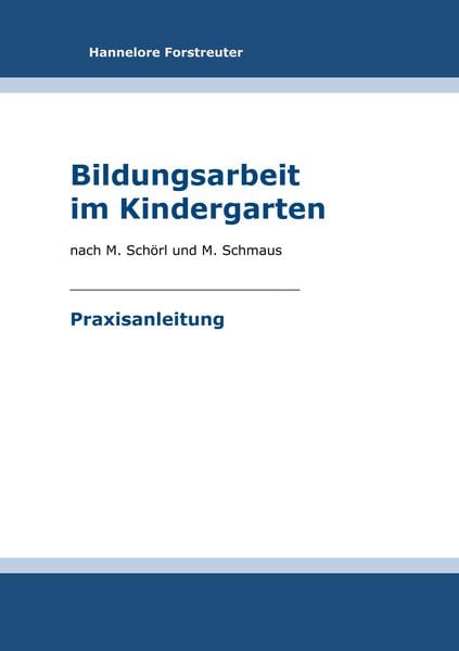 Produktbild: Bildungsarbeit im KIndergarten