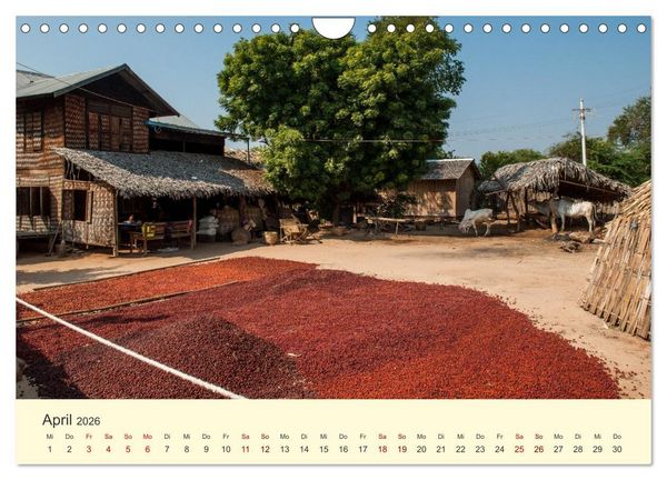 Produktbild: Leben in Myanmar (Wandkalender 2026 DIN A4 quer), CALVENDO Monatskalender