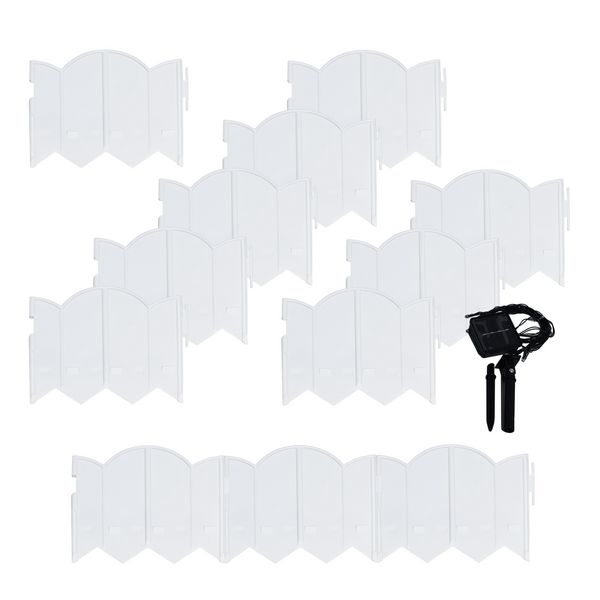 Produktbild: HTI-Living Beetumrandung Nessa Solar, Cloud, 60teilig, wei&szlig;