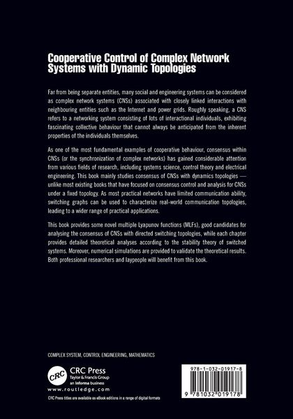 Produktbild: Cooperative Control of Complex Network Systems with Dynamic Topologies