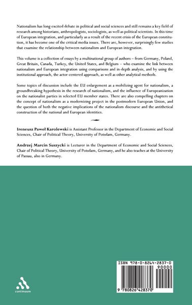 Produktbild: Nationalism and European Integration