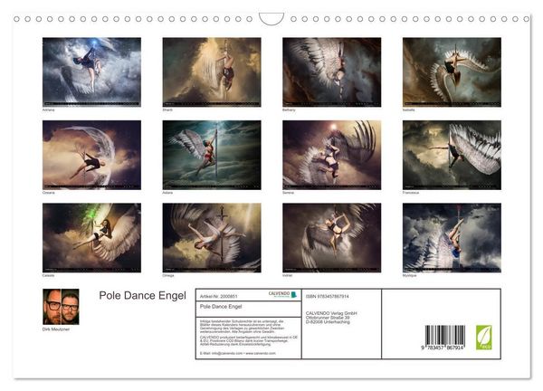 Produktbild: Pole Dance Engel (Wandkalender 2026 DIN A3 quer), CALVENDO Monatskalender