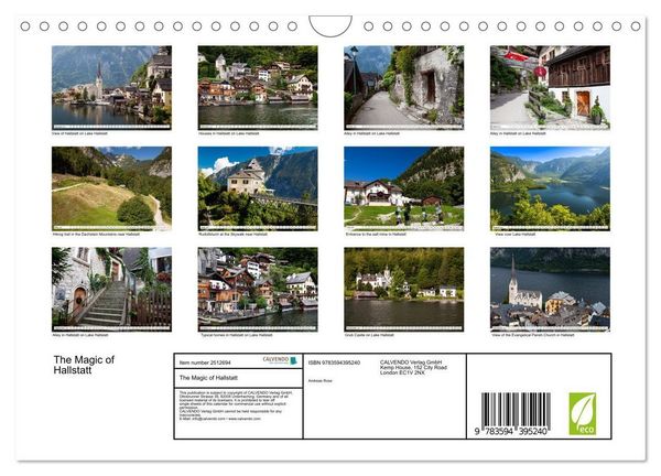 Produktbild: The Magic of Hallstatt (Wall Calendar 2027 DIN A4 landscape), CALVENDO 12 Month Wall Calendar