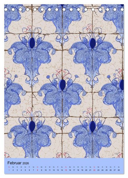 Produktbild: Portugiesischer Fliesen - Azulejos f&uuml;r Fliesenleger, Kunst- und Portugal-Liebhaber (Tischkalender 2026 DIN A5 hoch), CALVENDO Monatskalender
