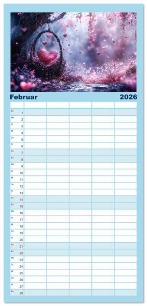 Produktbild: Familienplaner 2026 - Der letzte Funke Magie mit 5 Spalten (Wandkalender, 21 x 45 cm) CALVENDO