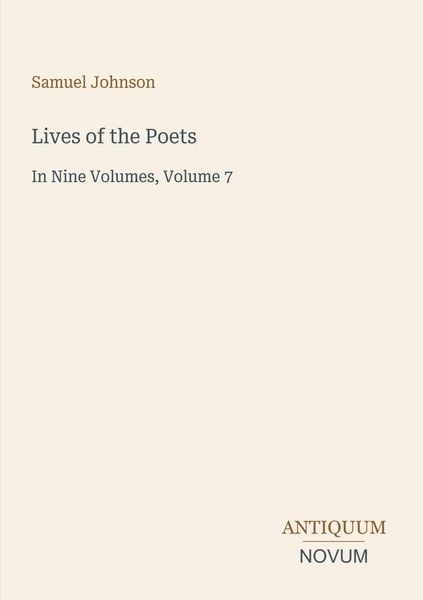 Produktbild: Lives of the Poets