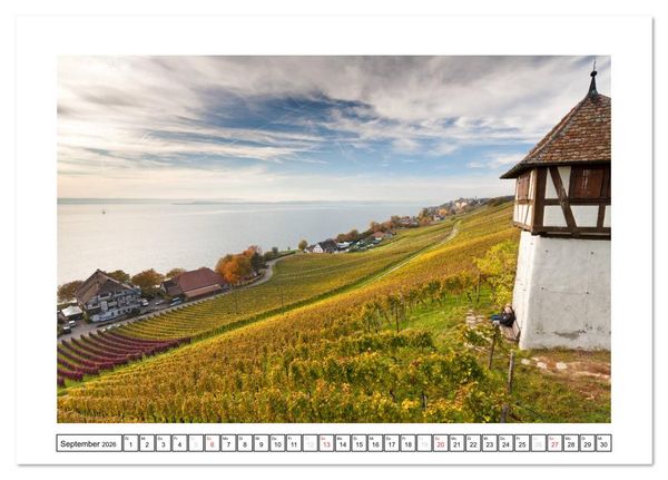 Produktbild: Bodensee 2026 (Tischkalender 2026 DIN A5 quer), CALVENDO Monatskalender