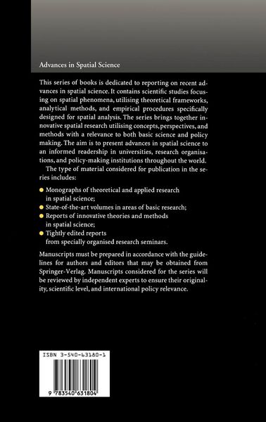 Produktbild: Recent Developments in Spatial Analysis