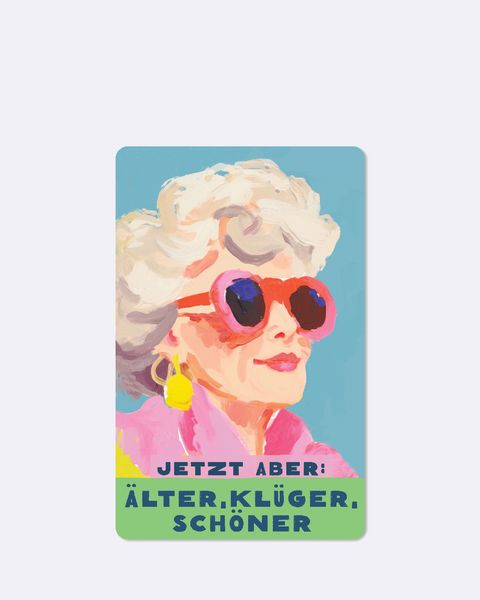 Produktbild: Lunacard Postkarte *&auml;lter, kl&uuml;ger, sch&ouml;ner