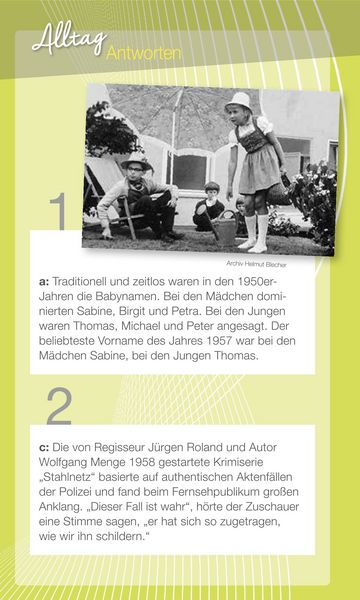 Produktbild: Wir vom Jahrgang 1957 &ndash; Das Quiz