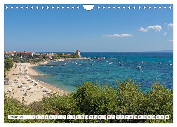 Produktbild: Chalkidiki - Urlaubsparadies in Nordgriechenland (Wandkalender 2026 DIN A4 quer), CALVENDO Monatskalender