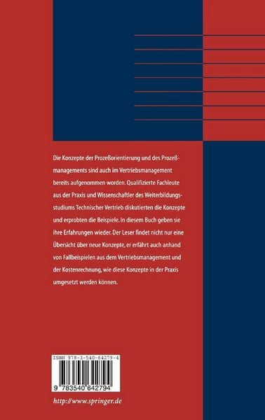 Produktbild: Proze&szlig;management im Technischen Vertrieb