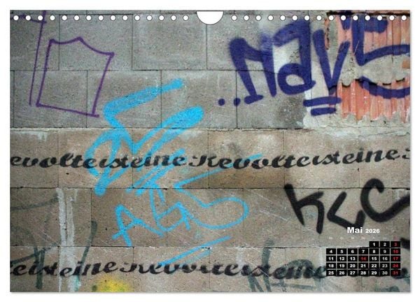 Produktbild: Street-Art 2026 / CH-Version (Wandkalender 2026 DIN A4 quer), CALVENDO Monatskalender