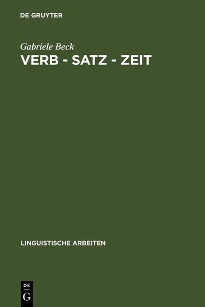 Produktbild: Verb - Satz - Zeit