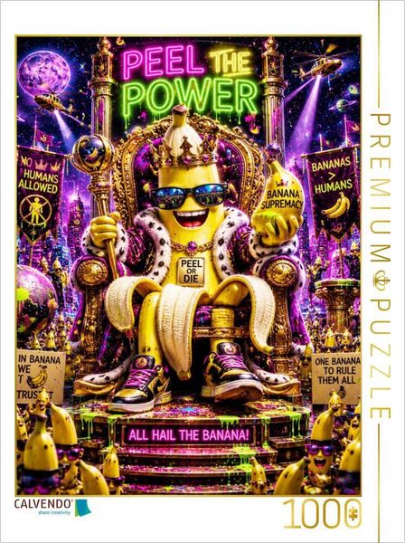 CALVENDO Puzzle king banana | 1000 Teile Lege-Größe 64x48cm Foto-Puzzle für glückliche Stunden
