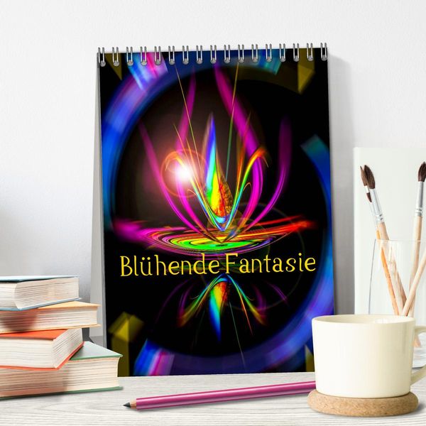 Produktbild: Bl&uuml;hende Fantasie - Digitalkunst (Tischkalender 2026 DIN A5 hoch), CALVENDO Monatskalender