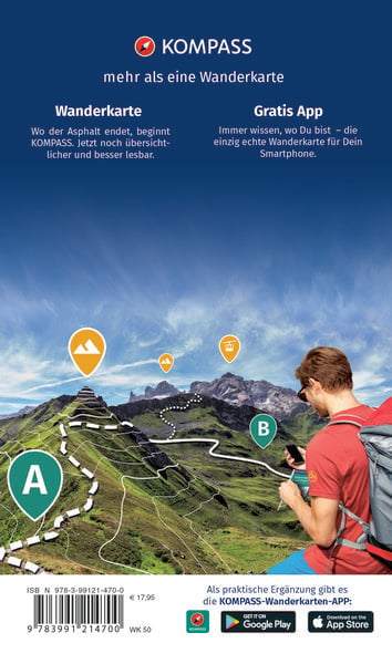 Produktbild: KOMPASS Wanderkarten-Set 50 Nationalpark Hohe Tauern, Gro&szlig;ve