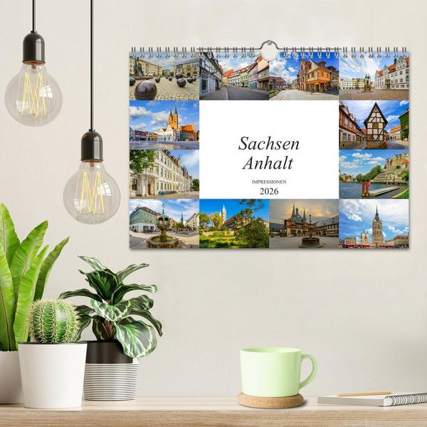Produktbild: Sachsen Anhalt Impressionen (Wandkalender 2026 DIN A4 quer), CALVENDO Monatskalender