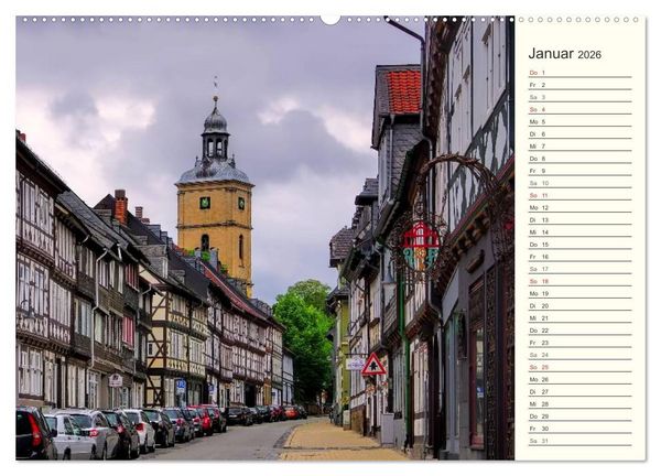 Produktbild: Goslar - Hanse- und Kaiserstadt im Harz (Wandkalender 2026 DIN A2 quer), CALVENDO Monatskalender