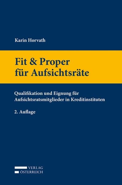 Produktbild: Fit & Proper f&uuml;r Aufsichtsr&auml;te