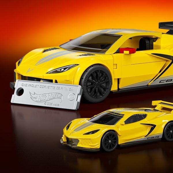 Produktbild: Mattel Brick Shop HW Sp Corvette.JKR19