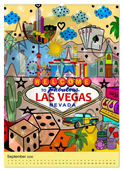 Produktbild: United States Pop Art von Nico Bielow (Wandkalender 2026 DIN A2 hoch), CALVENDO Monatskalender