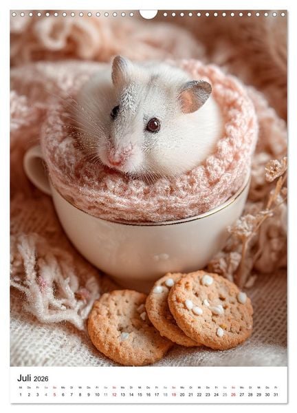 Produktbild: Hamster - s&uuml;&szlig;e Tiere zum Verlieben (Wandkalender 2026 DIN A3 hoch), CALVENDO Monatskalender