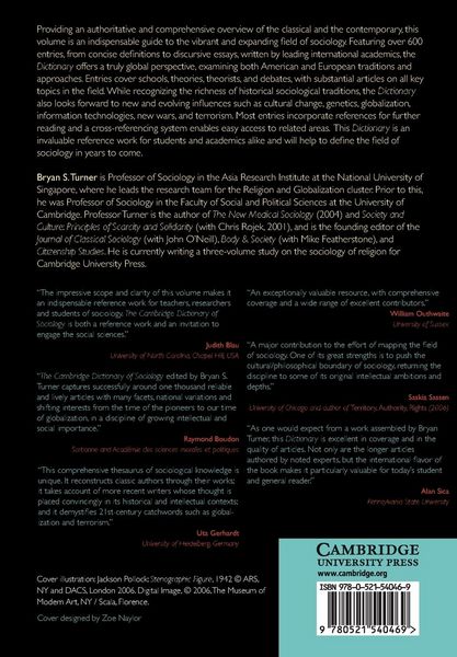 Produktbild: Cambridge Dictionary of Sociology