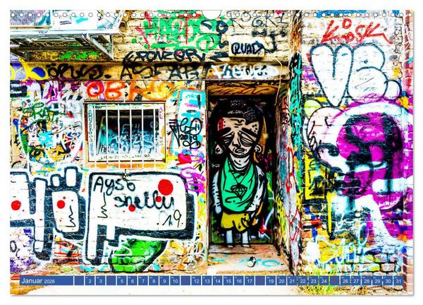 Produktbild: Street art K&ouml;ln Michael Jaster (Wandkalender 2026 DIN A3 quer), CALVENDO Monatskalender