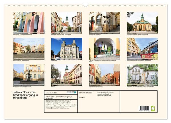 Produktbild: Jelenia G&oacute;ra - Ein Stadtspaziergang in Hirschberg (Wandkalender 2026 DIN A2 quer), CALVENDO Monatskalender