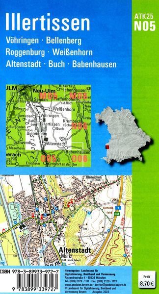 Produktbild: ATK25-N05 Illertissen (Amtliche Topographische Karte 1:25000)