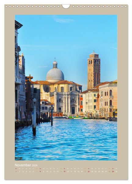 Produktbild: Erlebe mit mir Venedig im Winter (Wandkalender 2026 DIN A3 hoch), CALVENDO Monatskalender