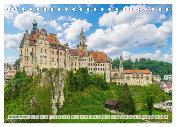 Produktbild: Sigmaringen Impressionen (Tischkalender 2026 DIN A5 quer), CALVENDO Monatskalender