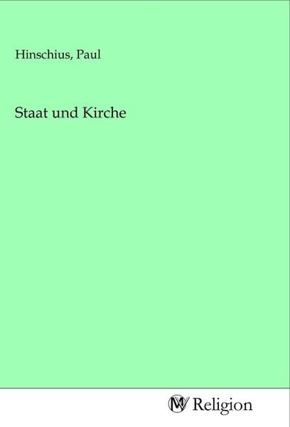Produktbild: Staat und Kirche