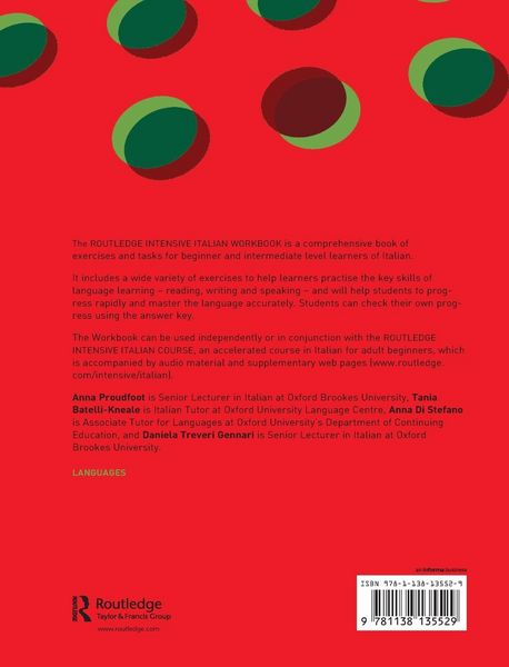 Produktbild: Routledge Intensive Italian Workbook