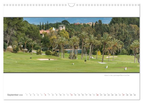 Produktbild: Emotionale Momente: Die sch&ouml;nsten Golfpl&auml;tze auf Mallorca. (Wandkalender 2026 DIN A3 quer), CALVENDO Monatskalender